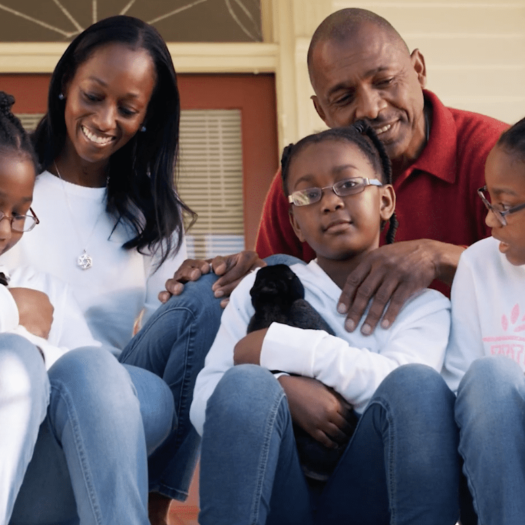 Cliff Whitby with 3 daughters